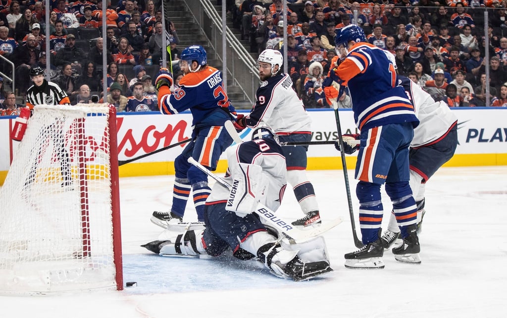 Leon Draisaitl trifft beim 6:3 der Edmonton Oilers gegen die Columbus Blue Jackets doppelt.