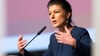 BSW-Gründerin Sahra Wagenknecht wirbt für den Koalitionsvertrag von CDU, BSW und SPD in Thüringen.