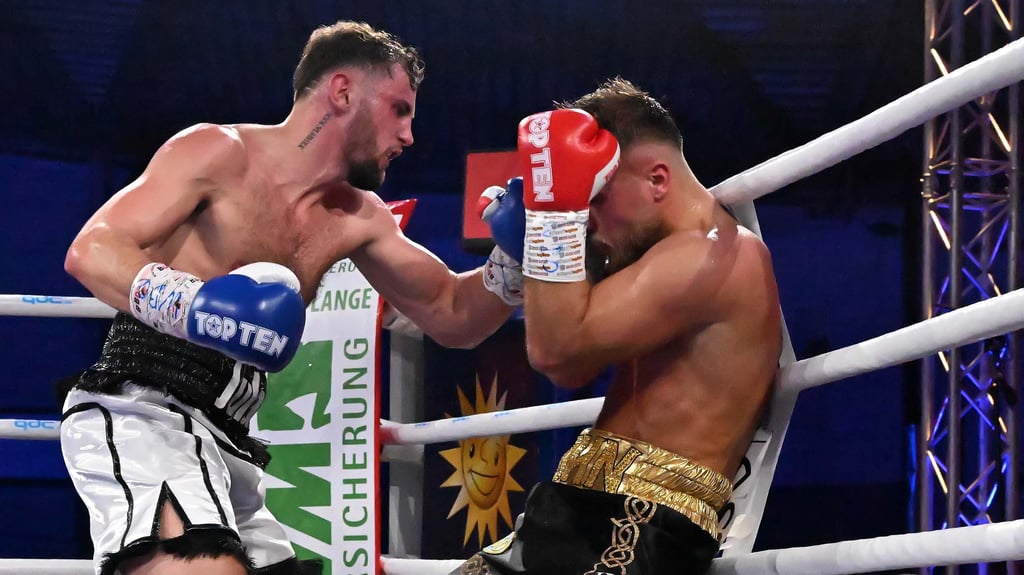 Nach dieser Aktion von Julian Vogel wurde der Fight in der achten Runde beendet.
