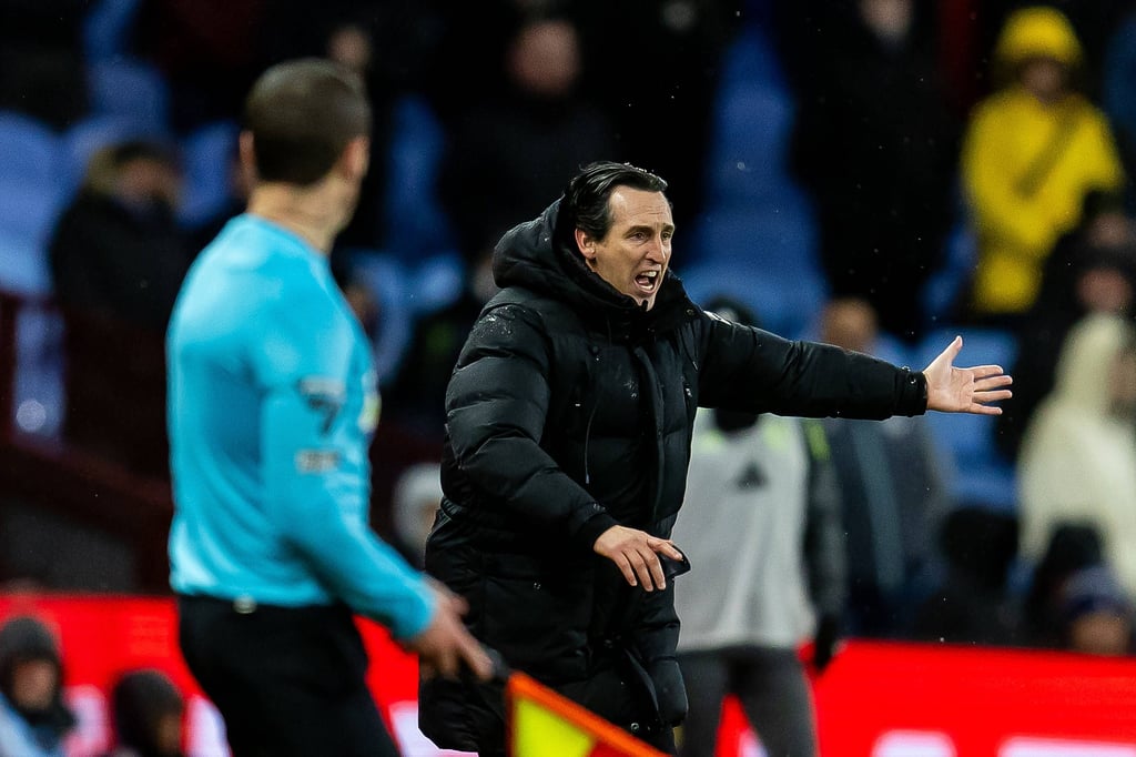 Unai Emery im Spiel von Aston Villa gegen Southampton.