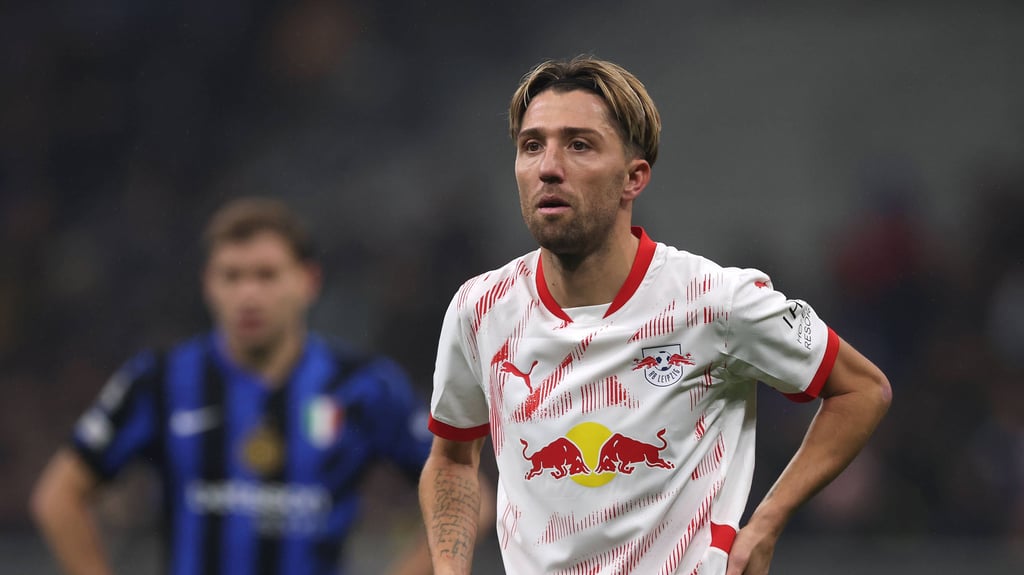 Kevin Kampl von RB Leipzig beim Champions-League-Spiel gegen Inter Mailand.