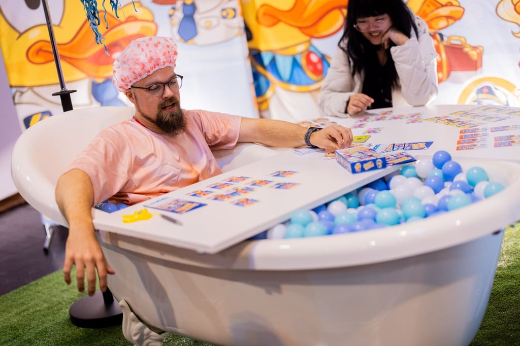 Beim Spiel „Duck & Cover“ fühlt man sich wie in der Badewanne.