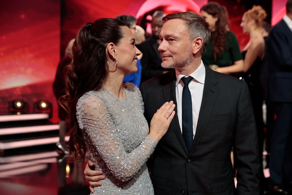 Christian Lindner mit Ehefrau Franca Lehfeldt. Die beiden erwarten ein Kind. (Archivbild)