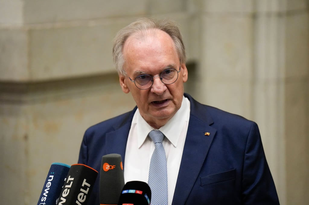 Reiner Haseloff bei der Ministerpräsidentenkonferenz am Donnerstag in Berlin.