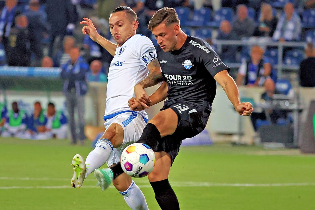 Baris Atik (li.) möchte nach Punkten mit Paderborn gleichziehen.