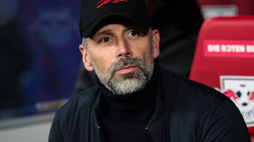 Marco Rose beim Champions-League-Spiel gegen Aston Villa.