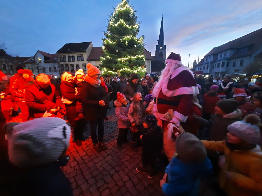 Am Samstag ist Glühweinmarkt in Lützen, hier ein Bild von 2023.