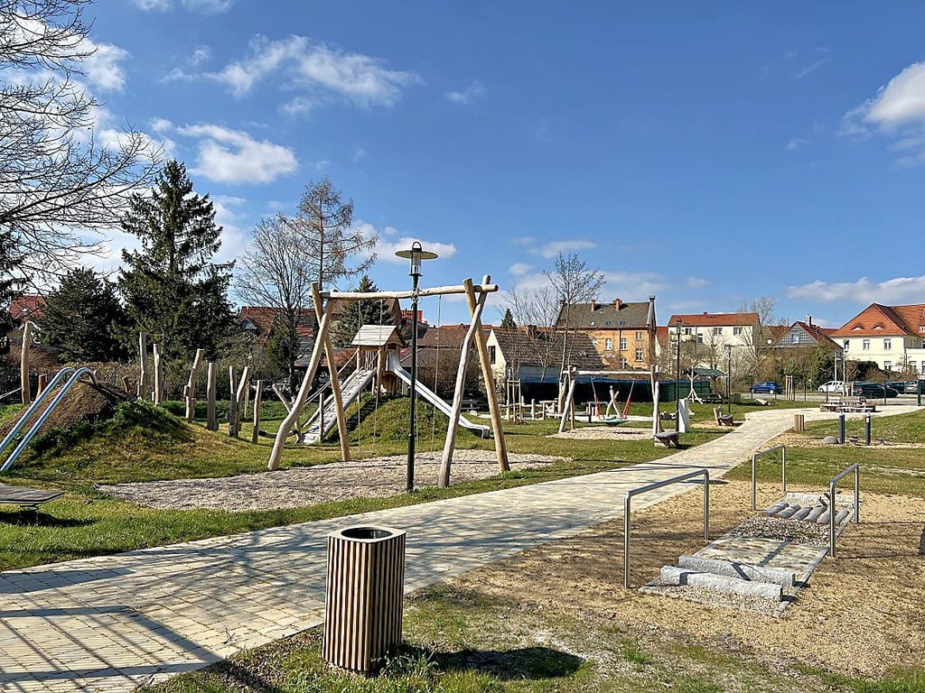 Der Bürgerpark in Egeln, der sich großer Beliebtheit bei Jung und Alt erfreut, konnte mit Hilfe von Leader-Fördermitteln geschaffen werden.