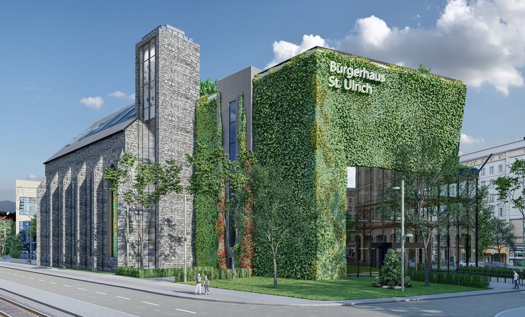 So könnte das Bildungs- und Kulturzentrum auf dem Ulrichplatz in Magdeburg aussehen.