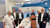 Stolz auf das neue CT im Johanniter-Krankenhaus Stendal (von links): Dr. Andreas Trusen, Jan Kirmse und Marcel Salomon, Dr. Ingo Genz, Anja Krone  und Michael Beyer.