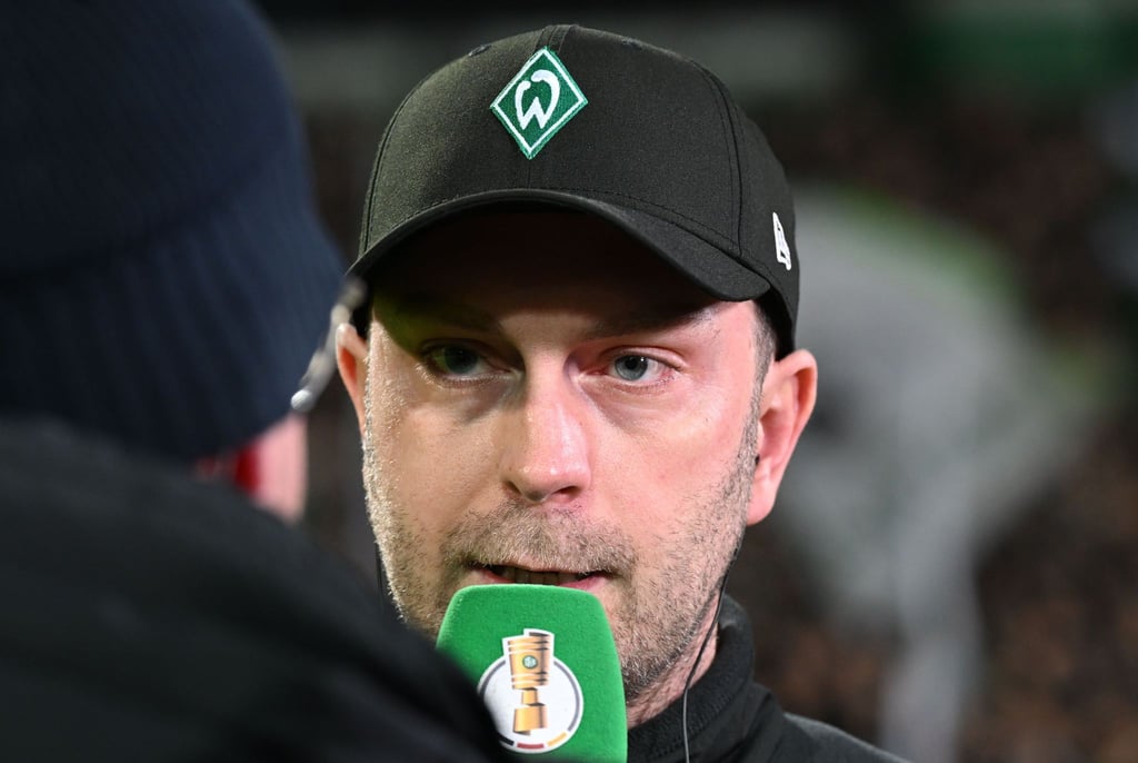 Kein Freund von Mikrofonen an der Trainerbank: Werder Bremens Trainer Ole Werner