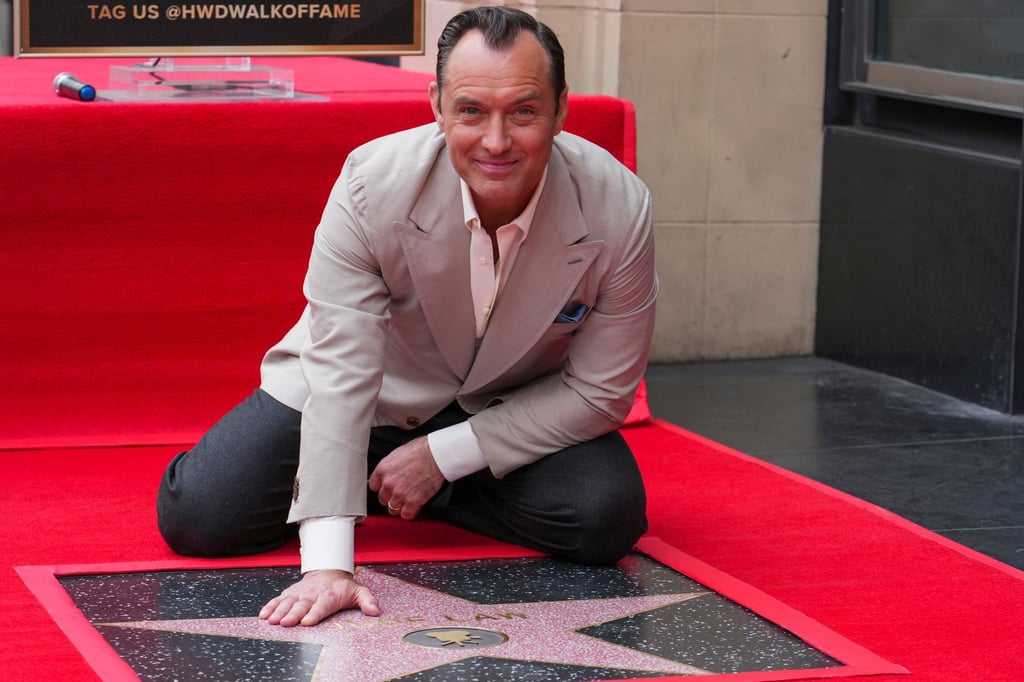 Der britische Star Jude Law erhält einen festen Platz auf Hollywoods „Walk of Fame“.