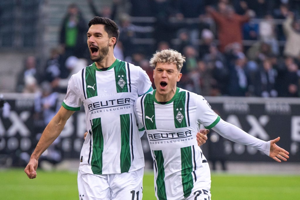 Freude bei den Gladbacher Torschützen.
