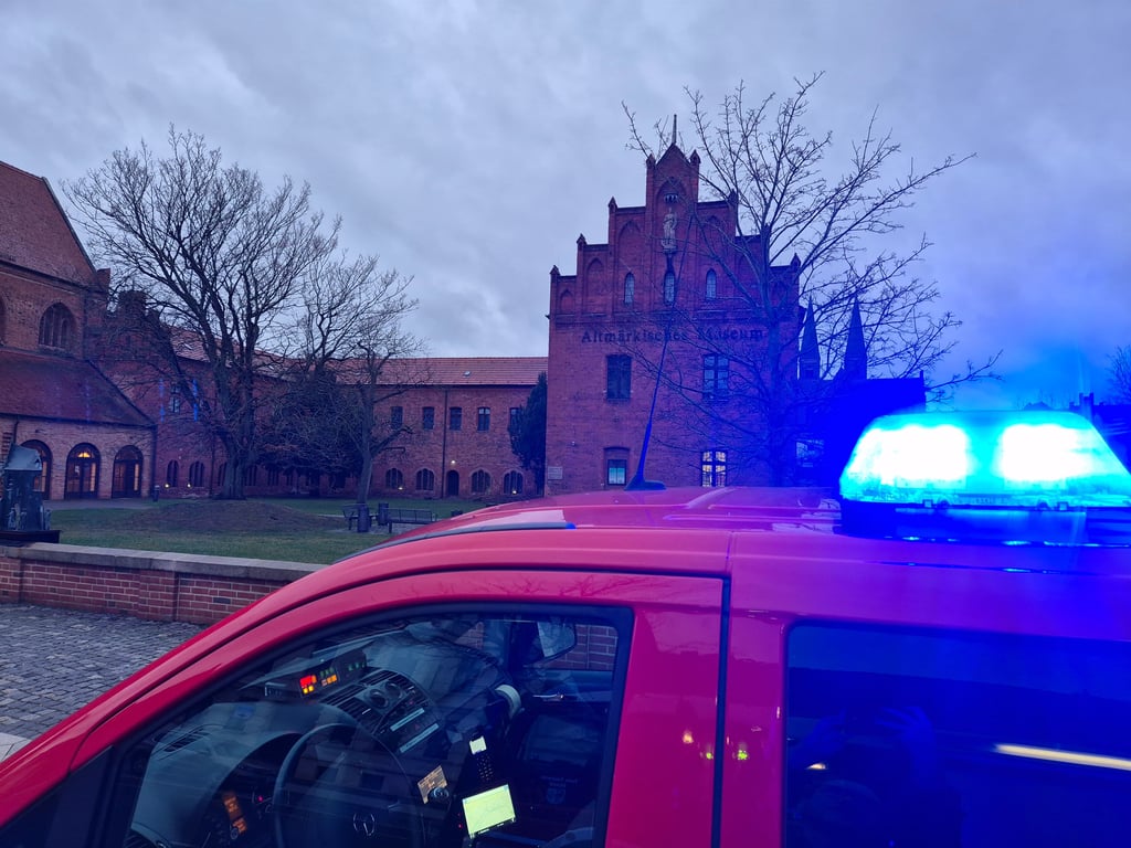 Die Feuerwehr musste am 16. Dezember zum Altmärkischen Museum in Stendal ausrücken.