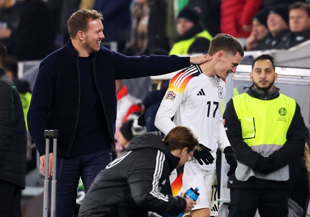Bundestrainer Julian Nagelsmann und Florian Wirtz.