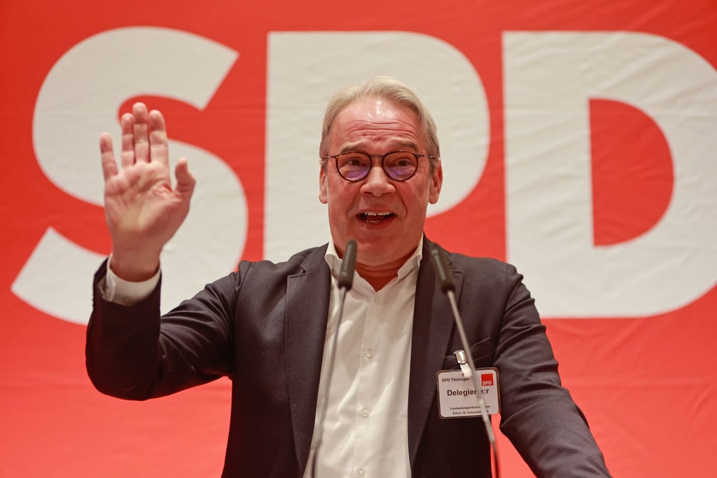 Thüringens SPD-Chef Georg Maier tut eine Aussage zur Linken leid. (Archivbild)