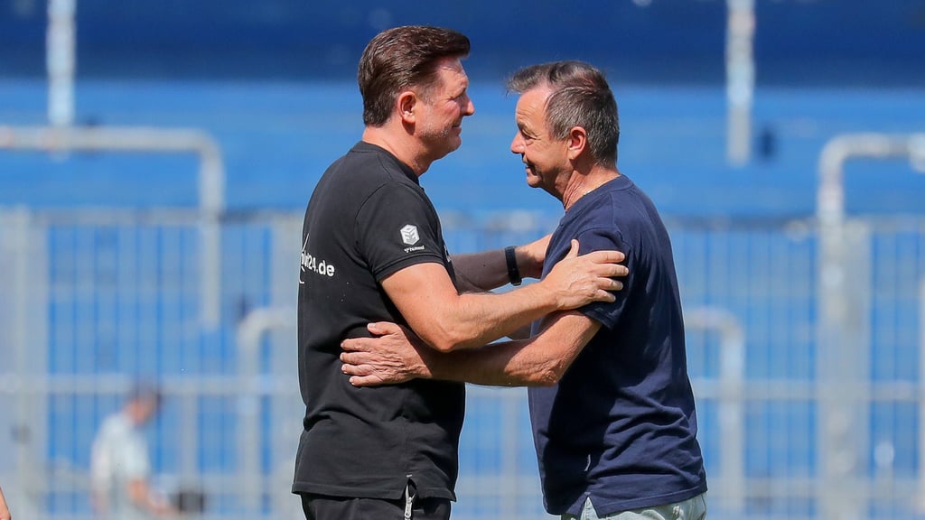 Christian Titz und Otmar Schork arbeiten beim 1. FC Magdeburg seit vier Jahren erfolgreich zusammen.