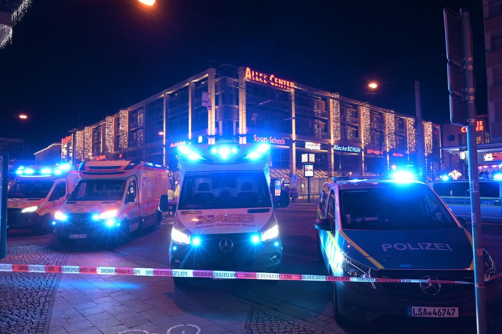 Großeinsatz in Magdeburg nach tödlichem Anschlag auf dem Weihnachtsmarkt.
