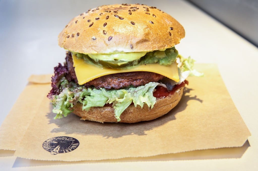 Lecker sieht er aus, der vegane Burger. In einer Untersuchung der „Öko-Test“ wurden aber fast alle 12 veganen Käse als zu salzig bewertet.