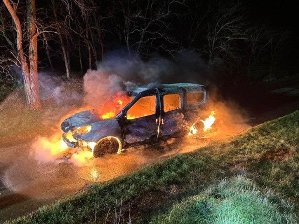 In Quedlinburg hat ein Auto gebrannt.