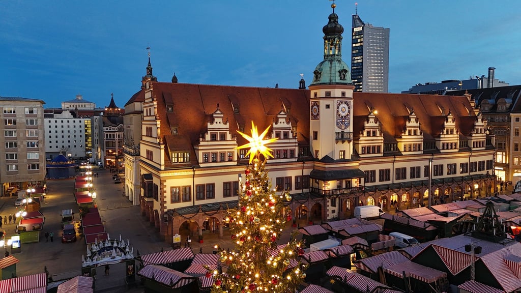 Mehr als zwei Millionen Gäste beim Leipziger Weihnachtsmarkt (Archivbild).