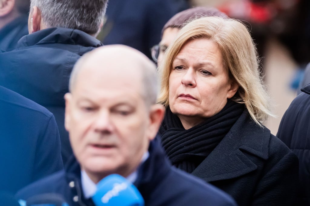 Bundesinnenminister Nancy Faeser besuchte Magdeburg.