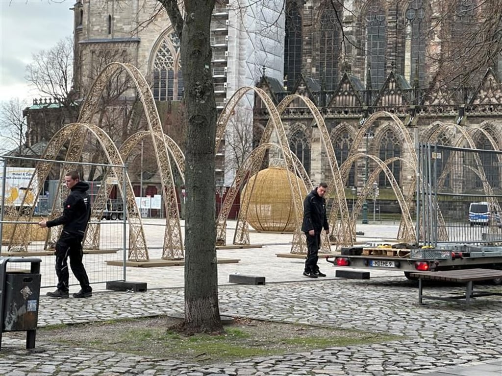 Die Lichterwelt in Magdeburg wird derzeit abgesperrt.