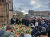 Gedenken vor der Magdeburger Johanneskirche am Tag nach dem Anschlag.