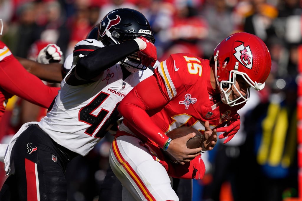 Chiefs-Quarterback Patrick Mahomes spielte trotz seiner Knöchelblessur.