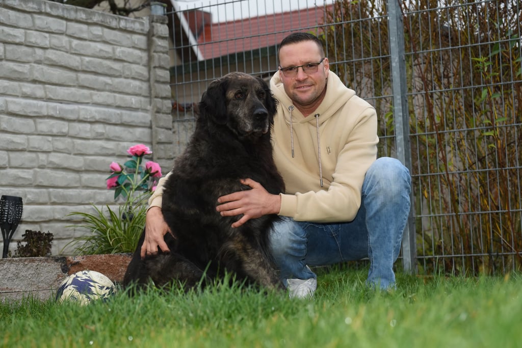 Thomas Winkler möchte Vierbeiner Eleven nicht mehr hergeben. Und das, obwohl er eigentlich gar keinen Hund wollte.