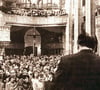 Hans-Dietrich Genscher in der Marktkirche in Halle im Jahr 1989