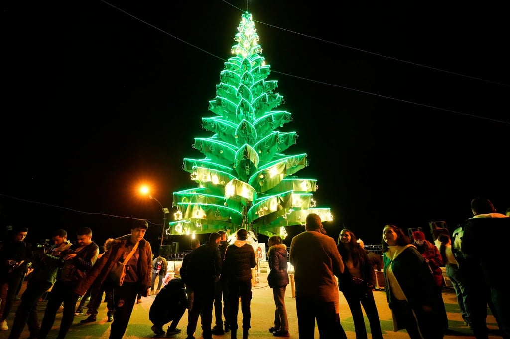 Christen feiern Weihnachten in Syrien.