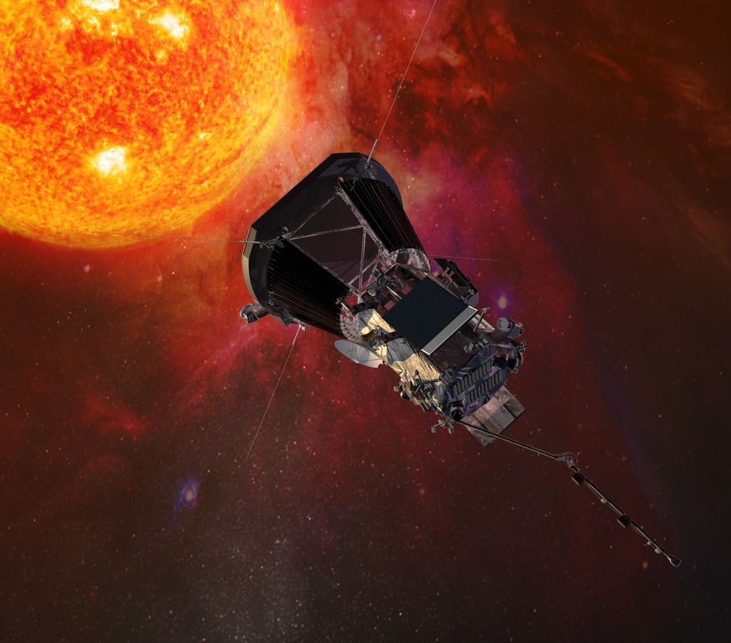 Die Sonde „Parker Solar Probe“ auf dieser Computergrafik ist 2018 gestartet. (Archivbild)