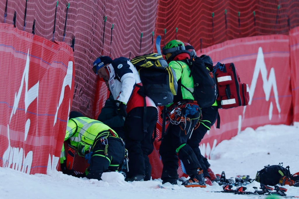 Cyprien Sarrazin war beim Training in Bormio schwer gestürzt.