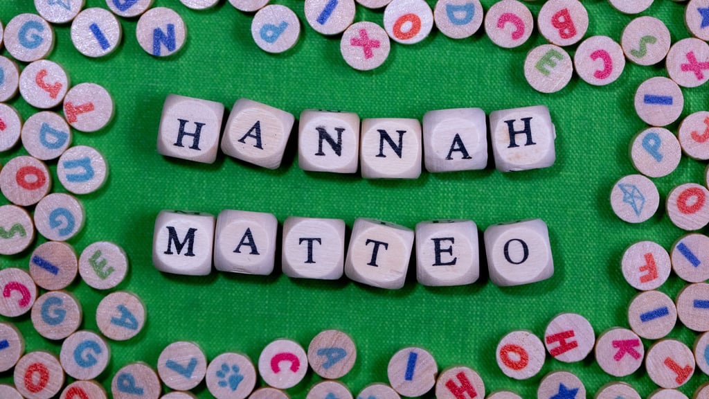 In Sachsen-Anhalt sind Hannah und Matteo die beliebtesten Vornamen für Babys - nicht zum ersten Mal.