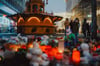 Nach dem Anschlag auf den Magdeburger Weihnachtsmarkt wurden in der Stadt Kerzen und Blumen zum Gedenken niedergelegt. 