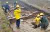 Archäologen und Unterstützer sind immer wieder auf Baustellen tätig, um historische Kostbarkeiten zu bewahren. 