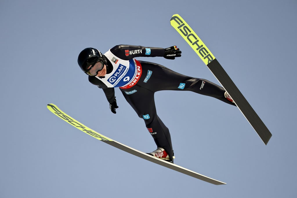 Beste deutsche Springerin in Garmisch-Partenkirchen: Agnes Reisch.