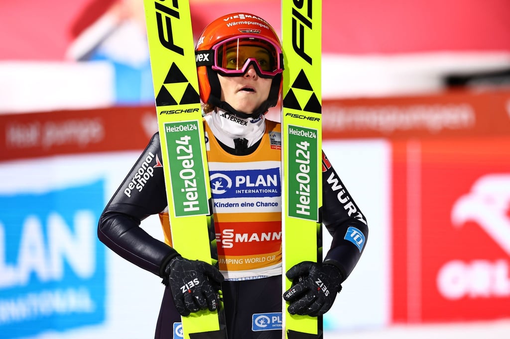 Katharina Schmid konnte beim Silvesterspringen nicht überzeugen.
