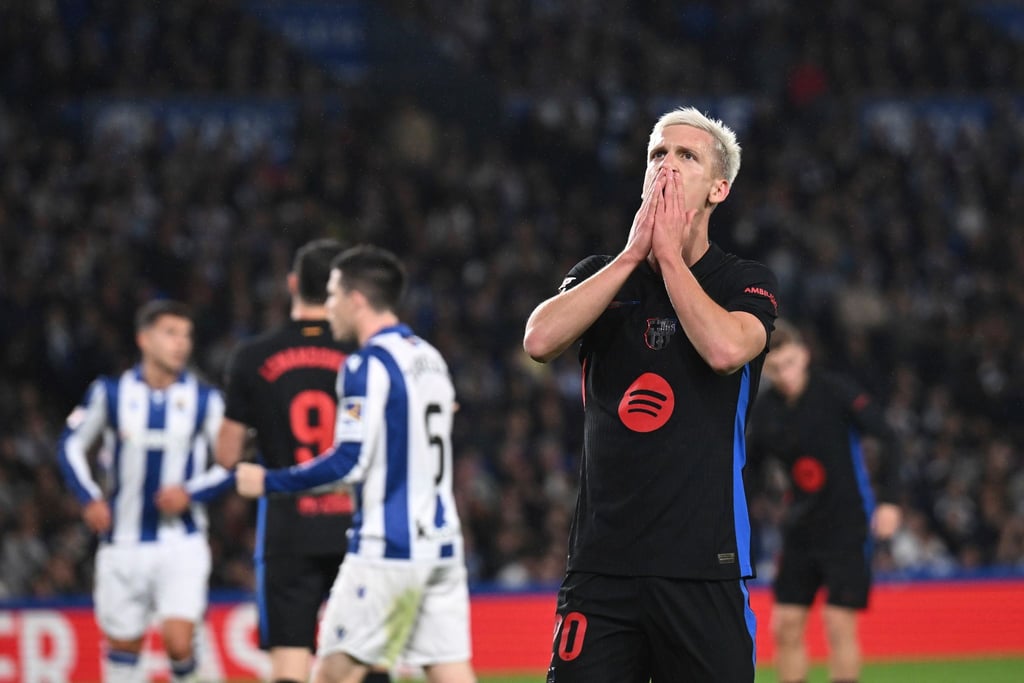 Die Zukunft von Dani Olmo beim FC Barcelona ist ungewiss.