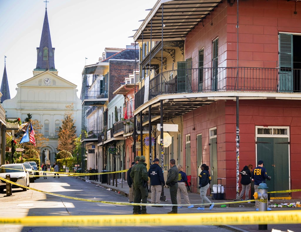 Ein Auto ist in New Orleans in eine Menschenmenge gerast - zehn Menschen starben.