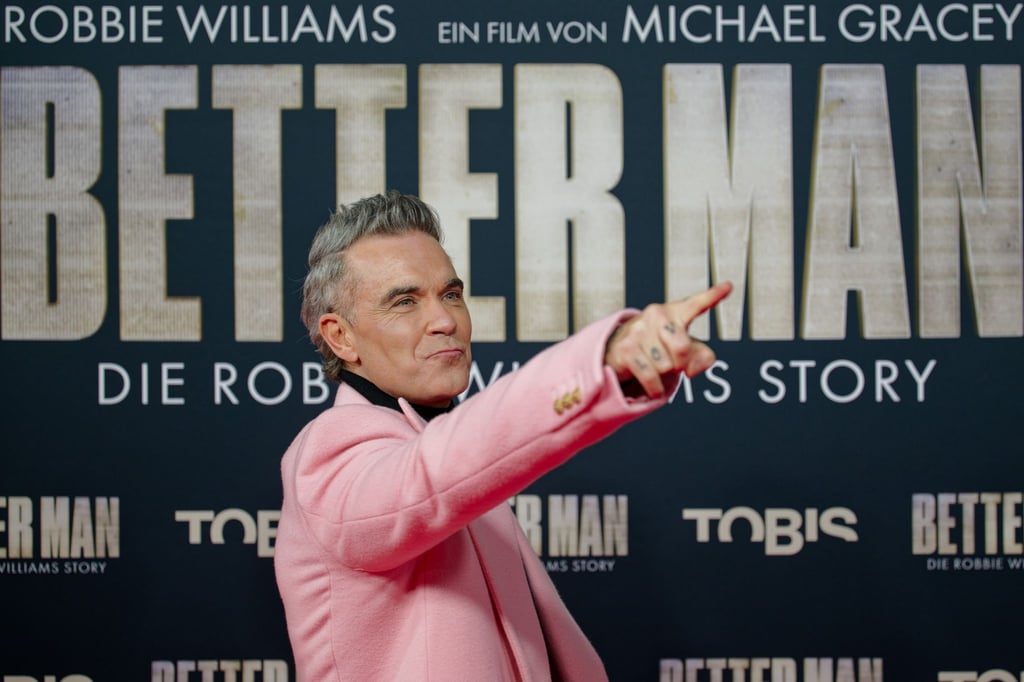 Robbie Williams bei der Premiere.