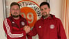 Marcus Brüggemann (l.) und Philipp Schmoldt (r.) hoffen in der Rückrunde gemeinsam mit Torwarttrainer Marco Janich und dem Team auf die nötigen Punkte für den Klassenerhalt.