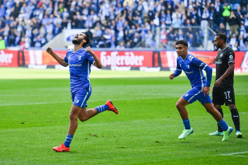 Mohammed El Hankouri erzielte das erste Magdeburger Tor im Testspiel
