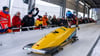 Lisa Buckwitz ist beim Monobob-Rennen in Winterberg auf Rang eins gefahren.