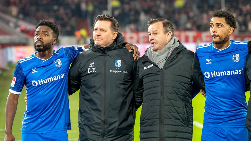 Für Spieler, Trainer und Sportchef gab es nach der Hinrunde 2024/25 sehr gute Noten von den Fans des 1. FC Magdeburg.