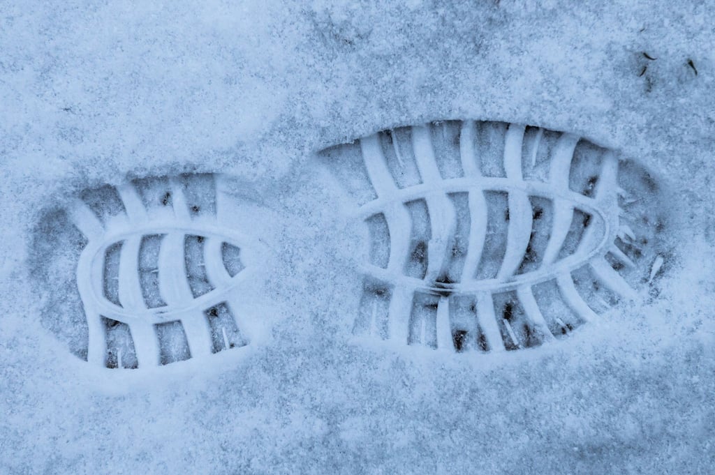 Abdrücke im Schnee führten die Polizei zum mutmaßlichen Täter. (Symbolbild)