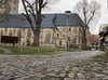 Blick in den Neustädter Kirchhof in Quedlinburg.