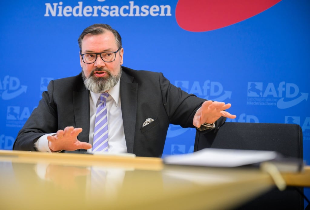 Wichmann führt seit knapp einem Jahr die AfD-Fraktion im niedersächsischen Landtag an.