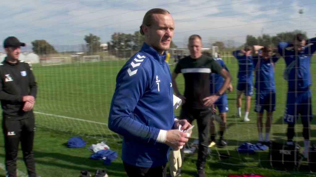 Dominik Reimann ist Torwart und Kapitän beim 1. FC Magdeburg.